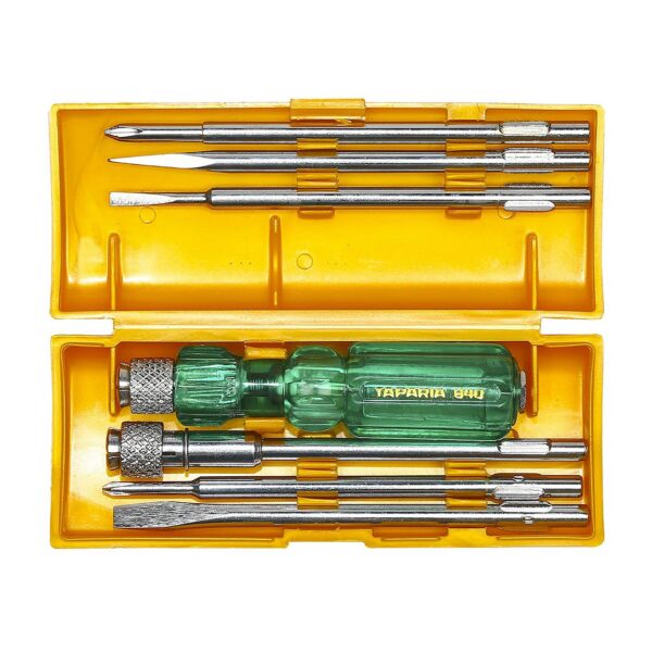 Taparia 6 Pcs Screw Drivers Set with Neon Bulbs, 840
