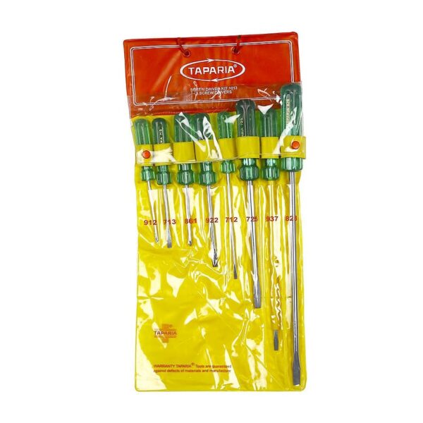 Taparia 8 Pcs Screw Driver Kit (Hanging Pouch), 1013