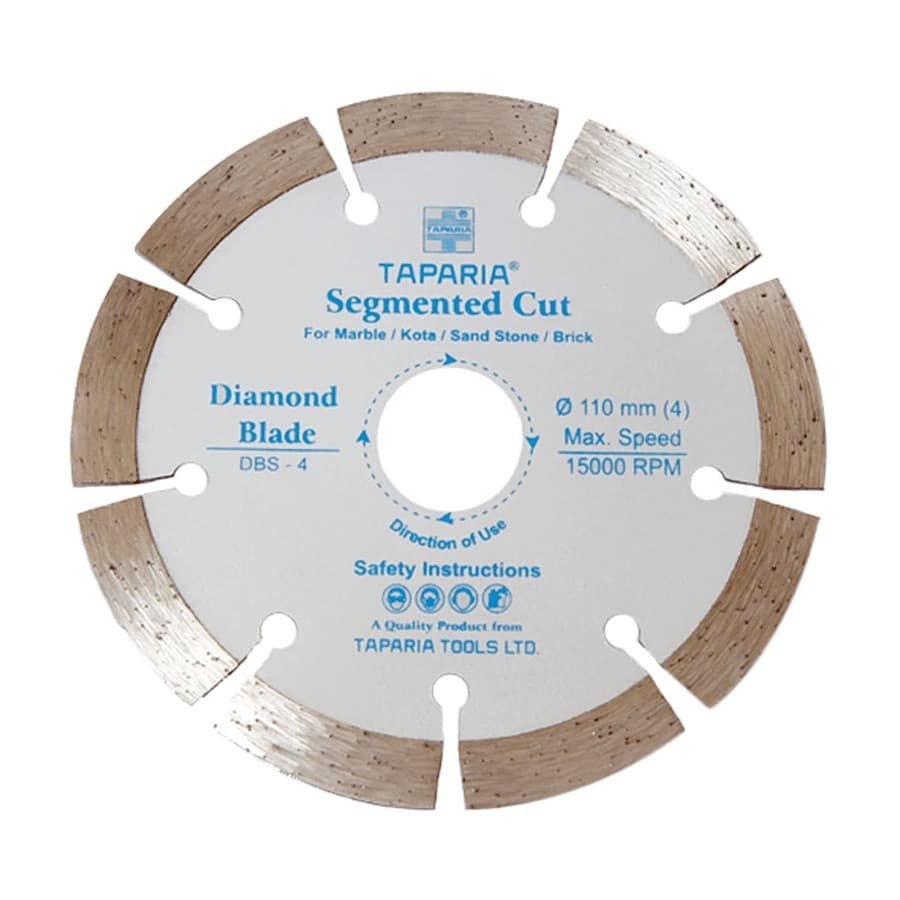 product200220050347AMDBS-4-5.jpg Taparia 5 Inch (125 mm) Diamond Cutting Blade, Segmented Cut, DBS 5 - Image 1