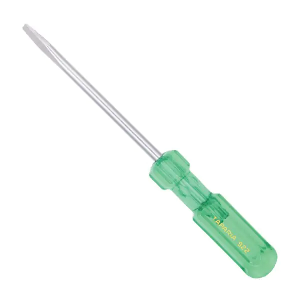 Taparia 100 mm (Blade Length) x 4 mm (Blade Dia) Flat Screw Driver, 913
