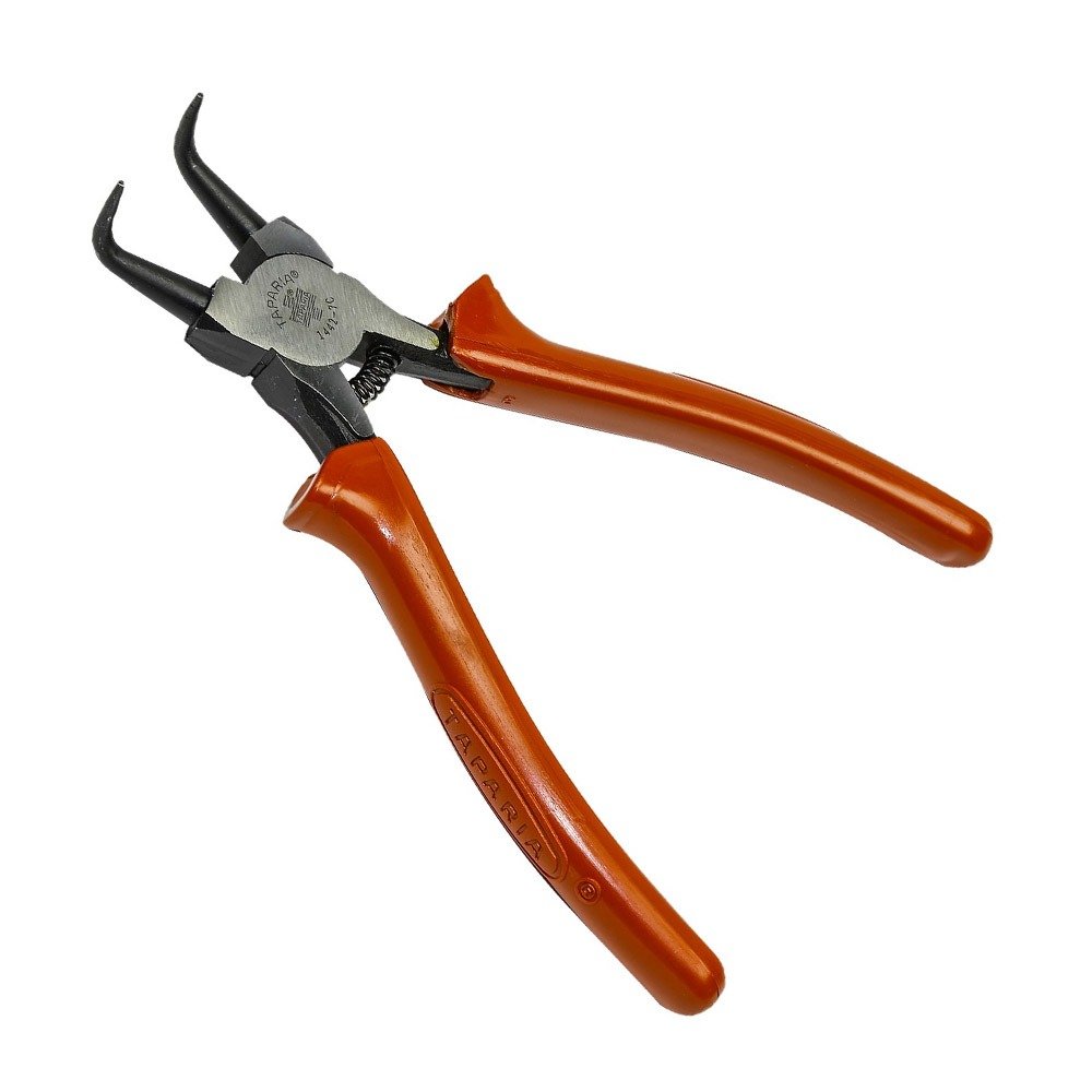 product270519055103AM2e-1442-7.jpg Taparia 7 inch / 180 mm Internal Bent Nose Circlip Plier, 1442-7C - Image 1
