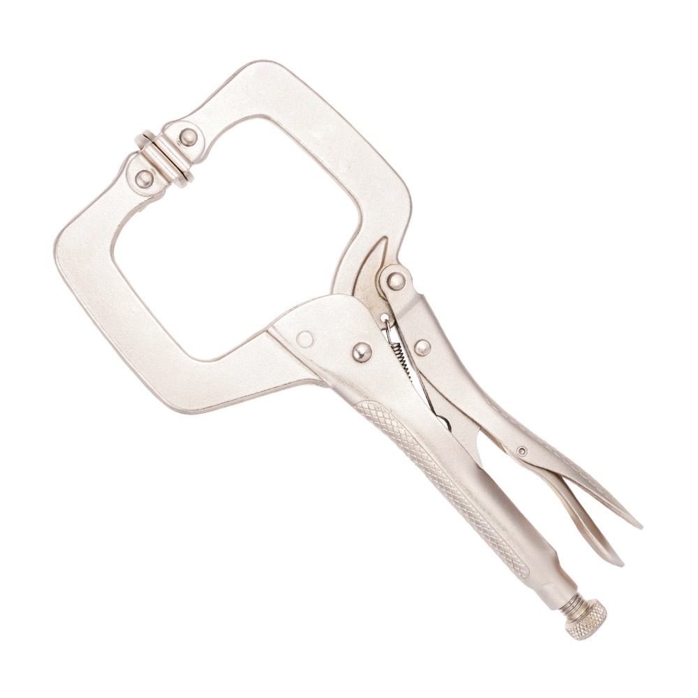 product270519111028AM2j-1645-11-v1.jpg Taparia 11 inch / 280 mm Clamp Type Jaw With Swivel Pads Grip Locking Pliers, 1645-11 - Image 1
