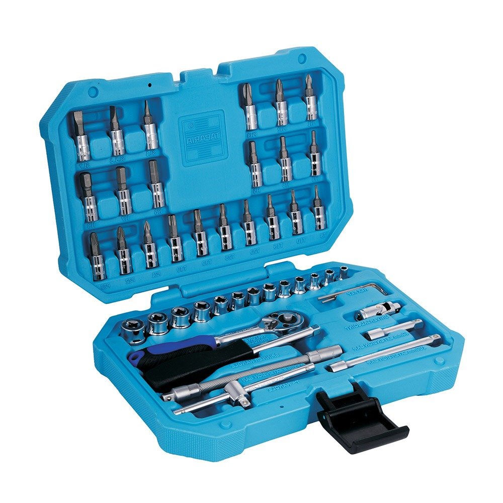 product280519060124AM6c2-sa46-v1.jpg Taparia 46 Pcs 1/4 Inch Sq. Drive Socket Set (6.3 mm), SA 46 - Image 1