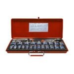 Taparia 27 Pcs 1/2 Inch Sq. Drive BiHexagonal Socket Set (12PT), S-11MXL