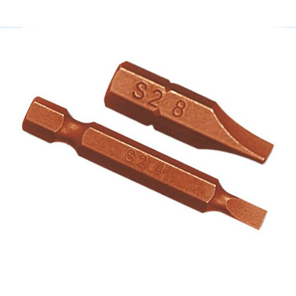 Taparia 50 mm (Length) x 8 mm (Blade Dia.) Flat Head Screw Driver Bits (Pack of 50 Pcs), SBF 508