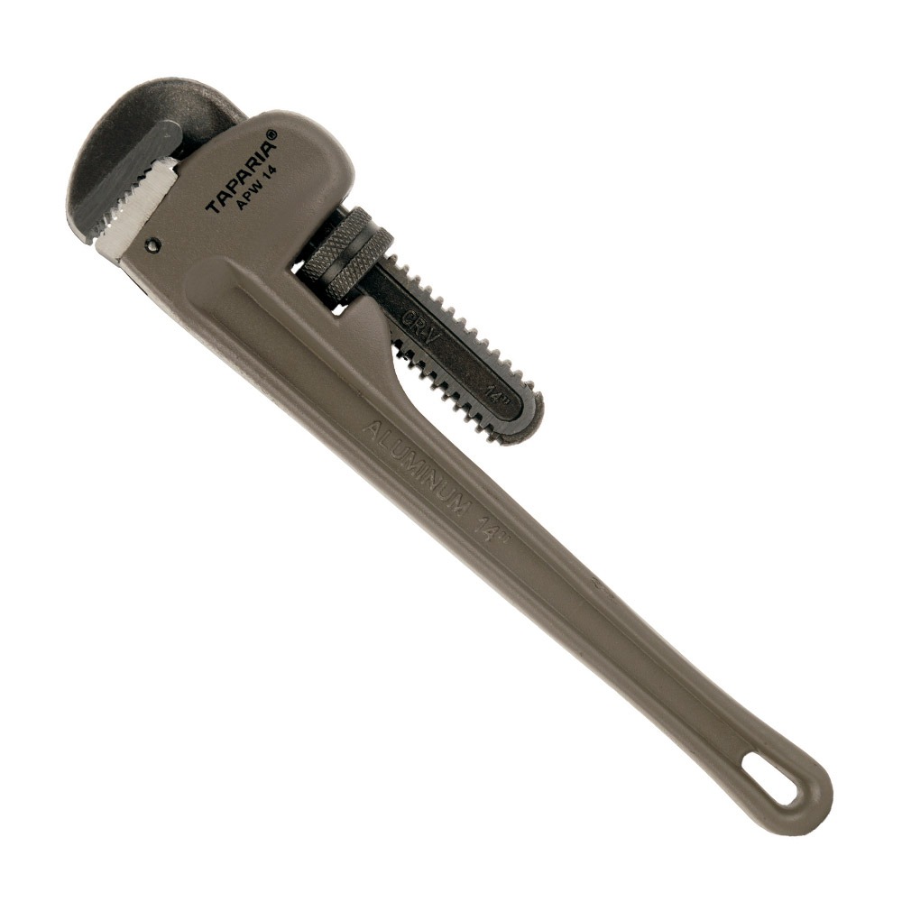 product310519132313PM9d-apw14-v1.jpg Taparia 14 Inch / 350 mm Aluminium Handle Pipe Wrench, APW 14 - Image 1
