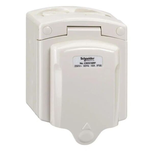 CSO316RP-GY-EX | SOCKET SWITCHED 16A W_P IEC884 - Schneider Electric