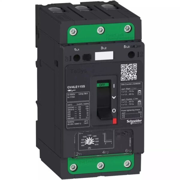 GV4LE80S | Motor Breaker GV4LE Mag 80A 100kA Elink - Schneider Electric