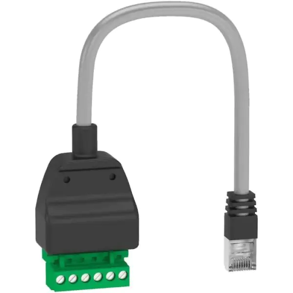 LV434211 | RJ45 to open connector modbus adapter - Schneider Electric