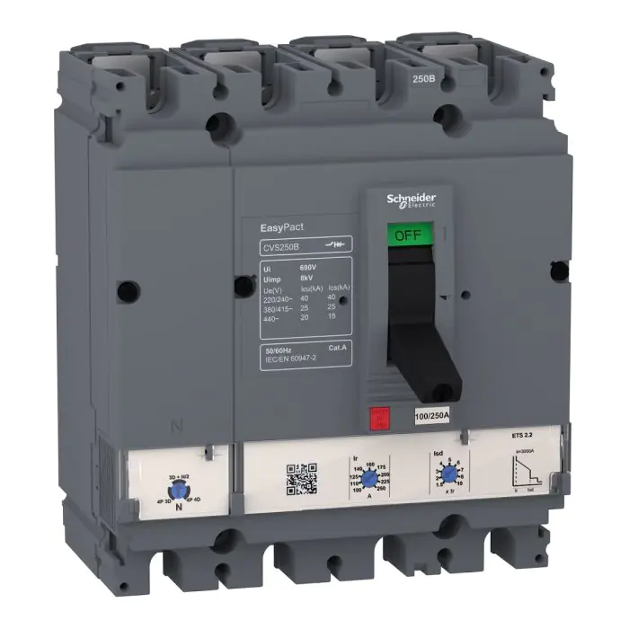 lv510580_front.jpg LV510580 | CVS100B ETS 2.2 40A 4P circuit breaker - Schneider Electric - Image 1
