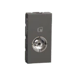 MZTV1M_WG | TVSocket 1M Warm Grey - Schneider Electric