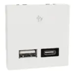 MZUSBAC2MPDH_WH | A+C USB Charger PD Hztl 2M - Schneider Electric