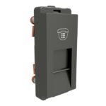 P4011_PG_N | RJ11 1G Tel outlet with Shutter,PG - Schneider Electric