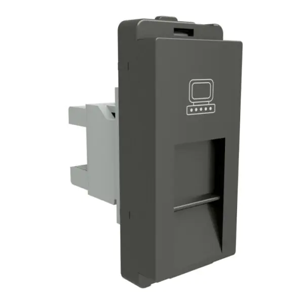 P4045_PG_N | RJ 45 cat 5e Data outlet shuttered,PG - Schneider Electric