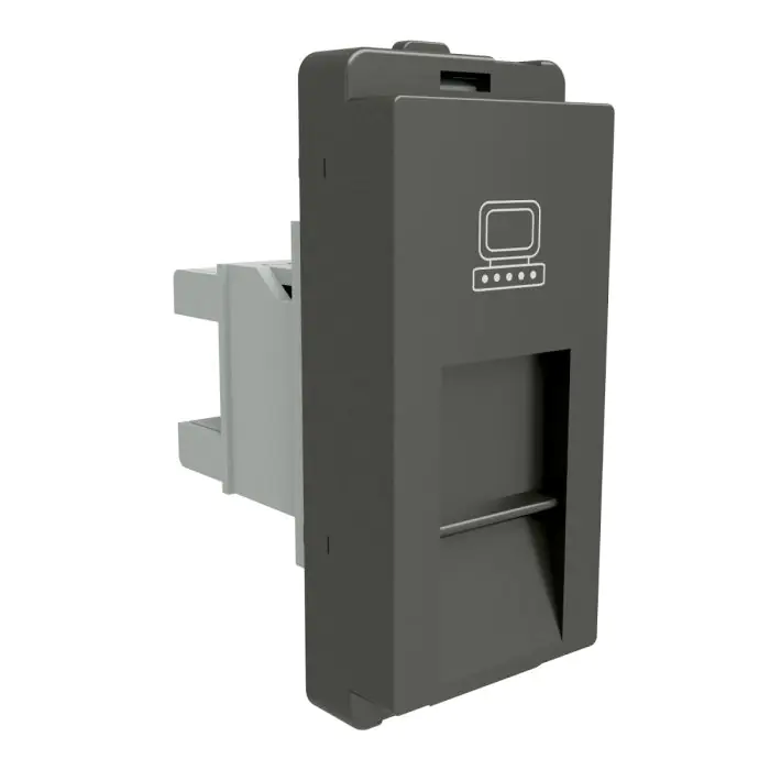 P4046_PG_N | RJ45 Cat 6 Data Outlet , PG - Schneider Electric - Image 1