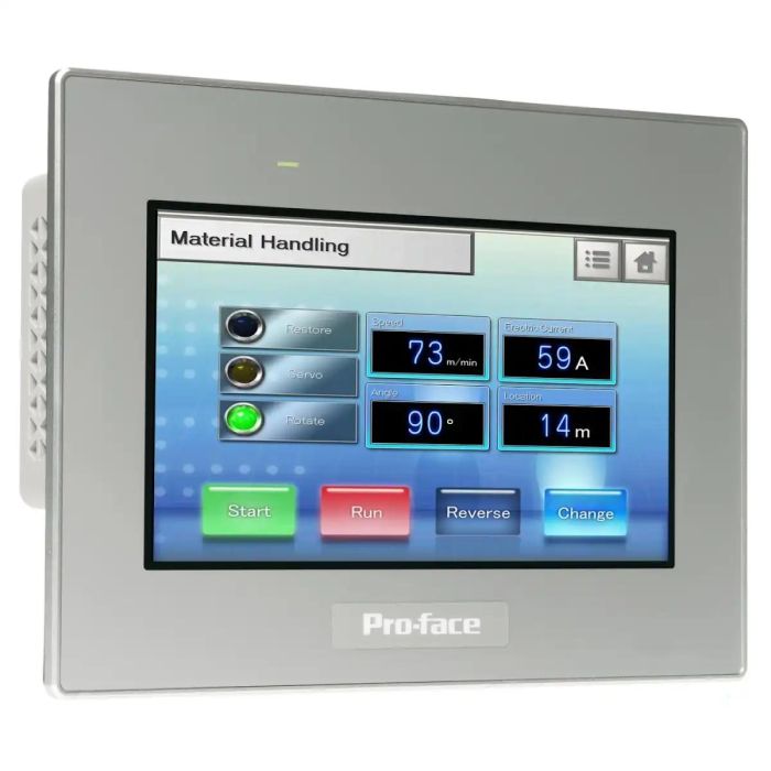 pfxst6400wade_front.jpg PFXST6400WADE | 7" W Basic HMI, GP-ProEX model - Schneider Electric - Image 1
