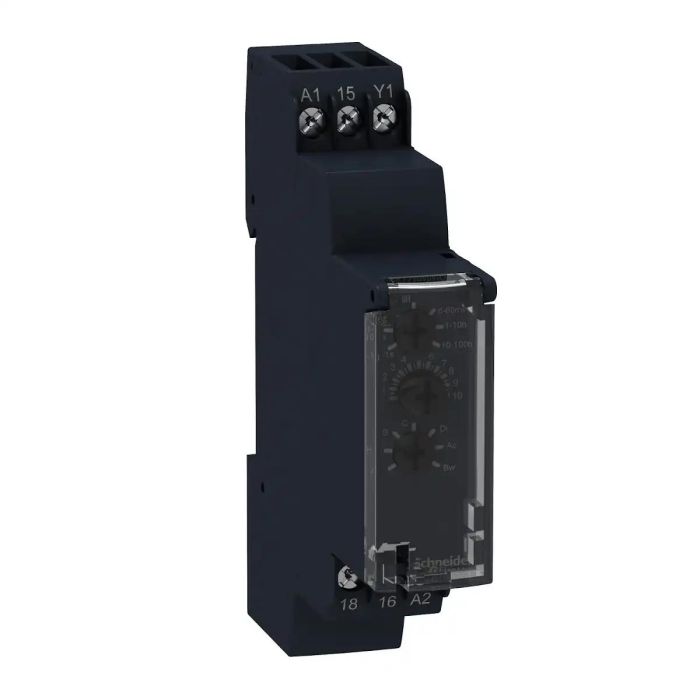 re17rmmu_front.jpg RE17RMMU | Relay 8A 1CO 0.1s 10h on delay flash 24V - Schneider Electric - Image 1