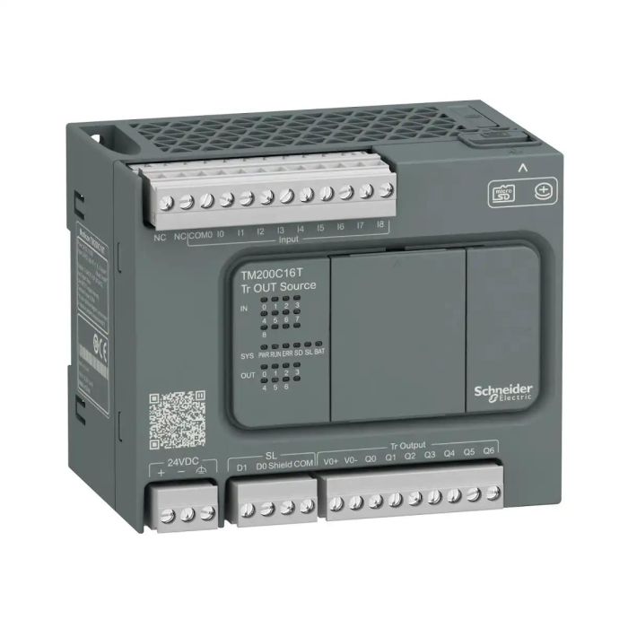 tm200c16t_front.jpg TM200C16T | CONTR. M200 16I O 24VDC TR.SOURCE - Schneider Electric - Image 1