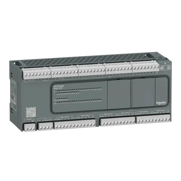 tm200c60r_front.jpg TM200C60R | CONTR. M200 60I O 220VAC RELAY - Schneider Electric - Image 1