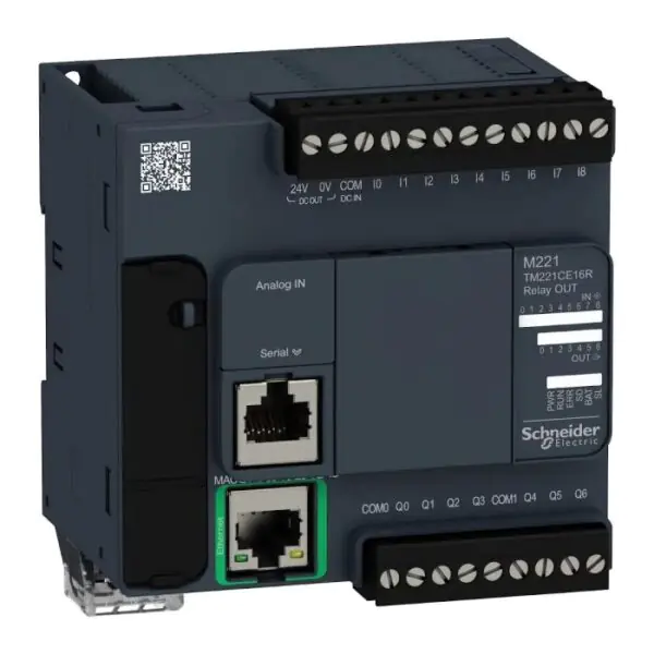 TM221CE16R | CONTROLLER M221-16IO Relay Ethernet - Schneider Electric