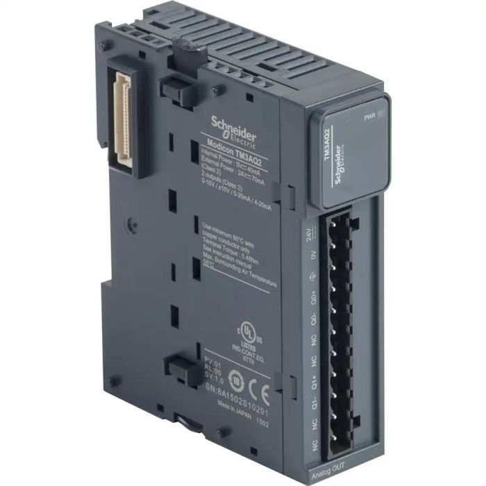 tm3aq2_front.jpg TM3AQ2 | MODULE TM3-2 ANALOG OUTPUTS - Schneider Electric - Image 1