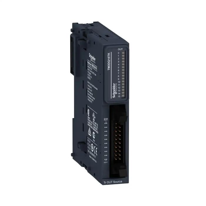 tm3dq16tk_front.jpg TM3DQ16TK | MODULE TM3-16 OUT TR.PNP HE10 - Schneider Electric - Image 1