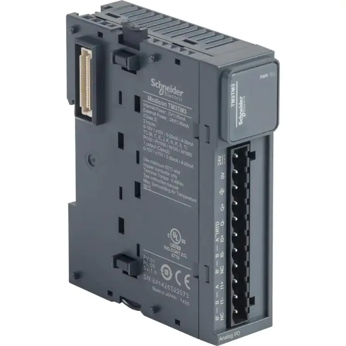 tm3tm3_front.jpg TM3TM3 | MODULE TM3-2 TEMP INPUT 1 ANALOG OUT. - Schneider Electric - Image 1