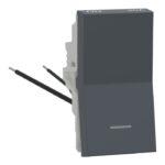 UNS201SWL1M_GY | 16AX~20A 1Way switch with Neon indicator - Schneider Electric