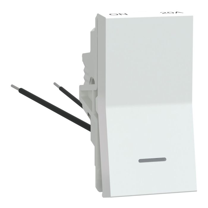 uns201swl1m_we_front.jpg UNS201SWL1M_WE | 16AX~20A 1Way switch with Neon indicator - Schneider Electric - Image 1