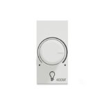 UNSDIM1M_WE | 600W Dimmer for Incandescent, 1M, White - Schneider Electric