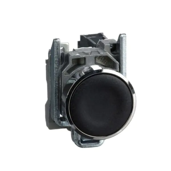 XB4BA21 | PB metal black flush unmark 1NO - Schneider Electric