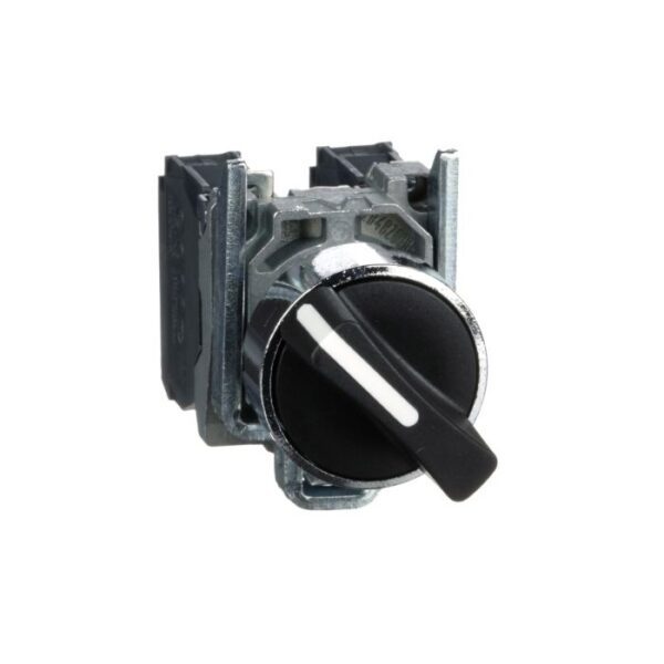 XB4BD25 | SS metal black 2pos stay put 1NO+1NC - Schneider Electric