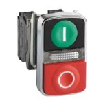 XB4BW73731B5 | 2 Heads PB METAL GR FLUSH 1NO+1NC - Schneider Electric