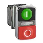 XB4BW73731M5 | 2 Heads PB METAL GR FLUSH 240V 1NO+1NC - Schneider Electric