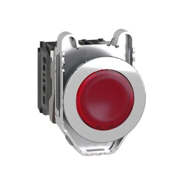 XB4FW34B5 | Ill PB metal red flush mount LED 24V - Schneider Electric