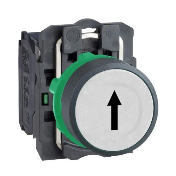 XB5AA3341 | PB plast green flush mark UP ARROW 1NO - Schneider Electric