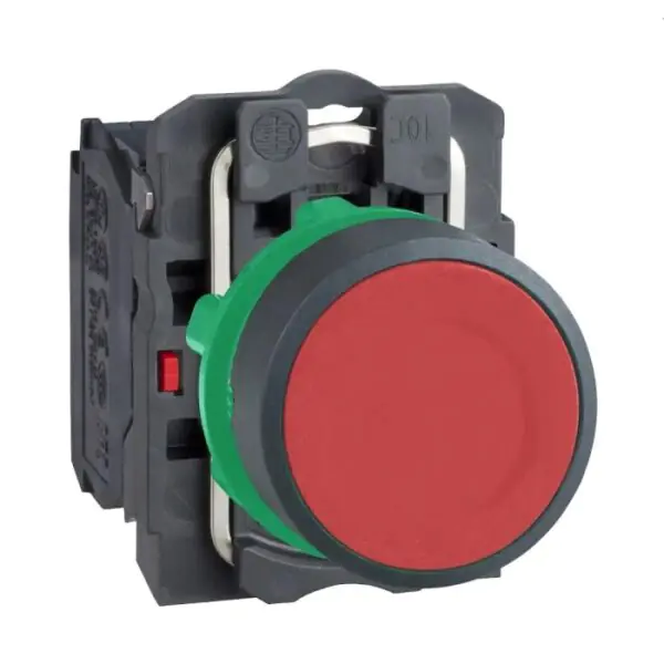 XB5AA42 | PB plastic red flush unmark 1NC - Schneider Electric
