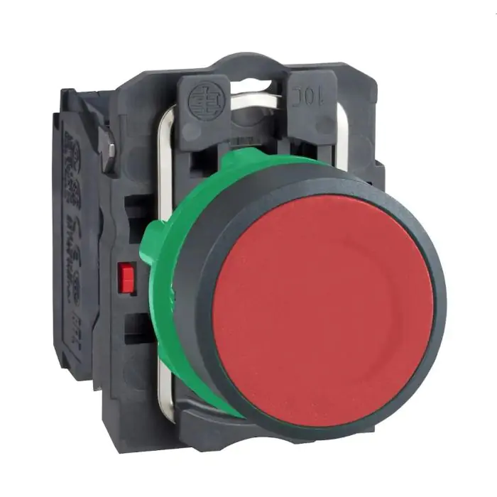 XB5AA42 | PB plastic red flush unmark 1NC - Schneider Electric - Image 1