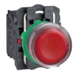 XB5AW34M5 | Ill PB plastic red flush LED 230V - Schneider Electric