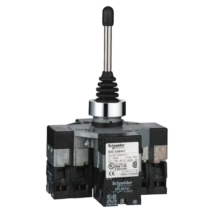 xd2ga8421_front.jpg XD2GA8421 | COMPL. JOYSTICK CONTROLER 22MM 1NO - Schneider Electric - Image 1