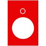 ZB2BY2931 | RED MARKED LEGEND 30 X 40MM MARKED O - Schneider Electric