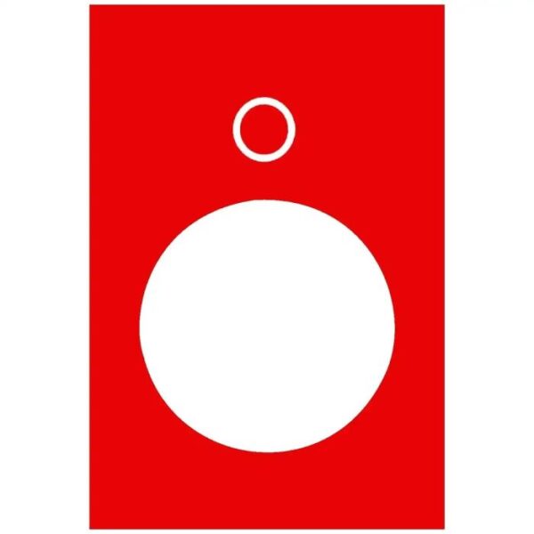 ZB2BY2931 | RED MARKED LEGEND 30 X 40MM MARKED O - Schneider Electric