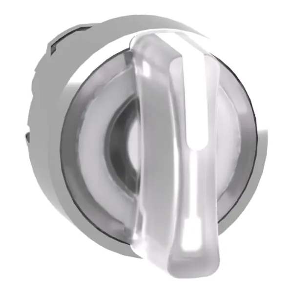 ZB4BK1313 | Head ill SS metal white 3pos stay put - Schneider Electric