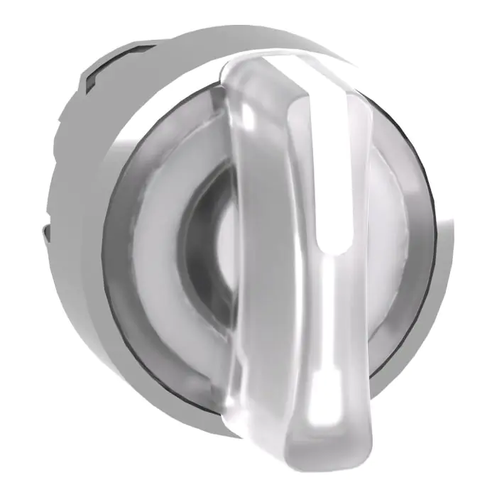 zb4bk1513_front.jpg ZB4BK1513 | Head ill SS metal white 3pos center - Schneider Electric - Image 1