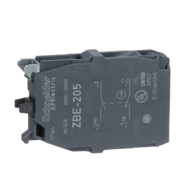 ZBE205 | Double contact block silver scrw 1NO+1NC - Schneider Electric