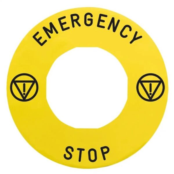 ZBY9330T | Leg hold E.stop plast lock mark stop UK - Schneider Electric
