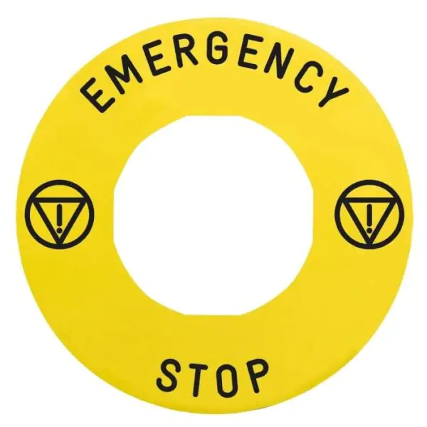 ZBY9330T | Leg hold E.stop plast lock mark stop UK - Schneider Electric