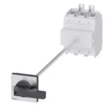 3LD24180TK11 | Siemens Sentron 3LD2 Switch Disconnector 250 A, 3 Pole, 132 kW, Red/Yellow, Floor Mounting With Door Coupling, Knob Operated Mechanism - Siemens