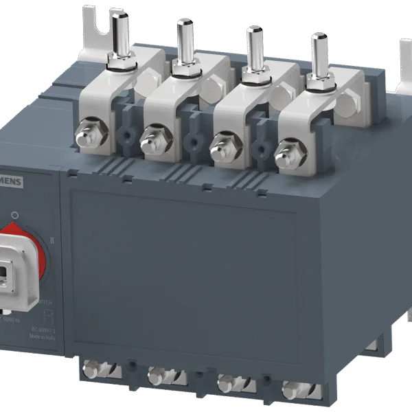 3KJ1126-4AA20-0AA0 | Siemens Sinova 3KJ Manual Onload Changeover Switch 63 A, 4 Pole, Open Execution, 415 V AC - Siemens