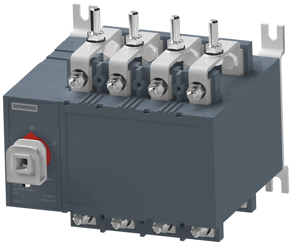 3KJ1126-4AA20-0AA0 | Siemens Sinova 3KJ Manual Onload Changeover Switch 63 A, 4 Pole, Open Execution, 415 V AC - Siemens - Image 1